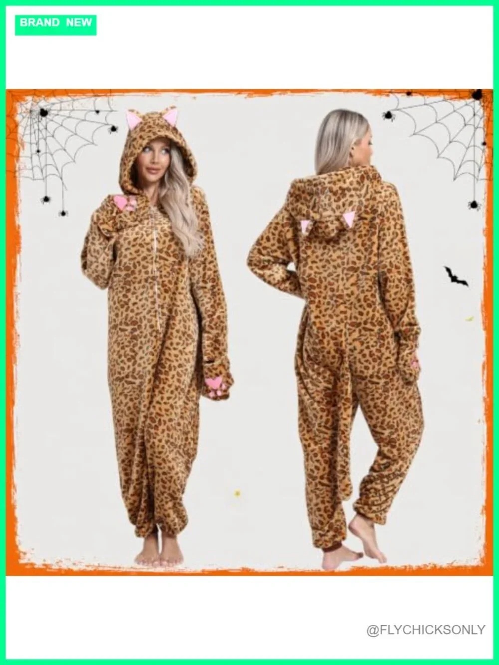 Cozy Adult Onesie Pajamas Animal Costume Fleece One Piece with Pockets for